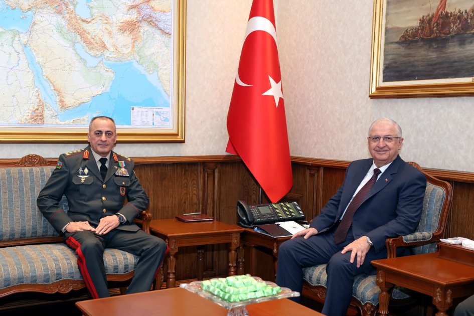 yaşar güler azərbaycan müdafiə nazirinin müavinini qəbul edib