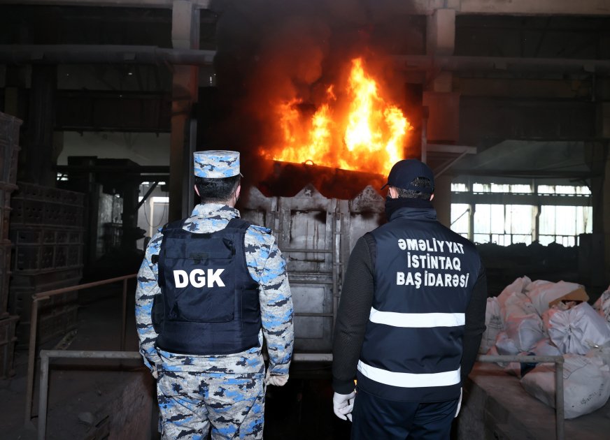 azərbaycandan tranzit keçməklə avropaya çatdırılması nəzərdə tutulan 5 tondan çox narkotik maddə məhv edilib