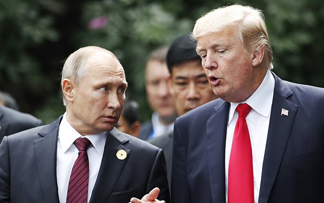 putinin mesajını trampa çatdırdı