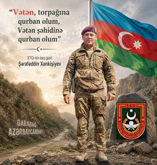 “Vətən, torpağına qurban olum, Vətən şəhidinə qurban olum”