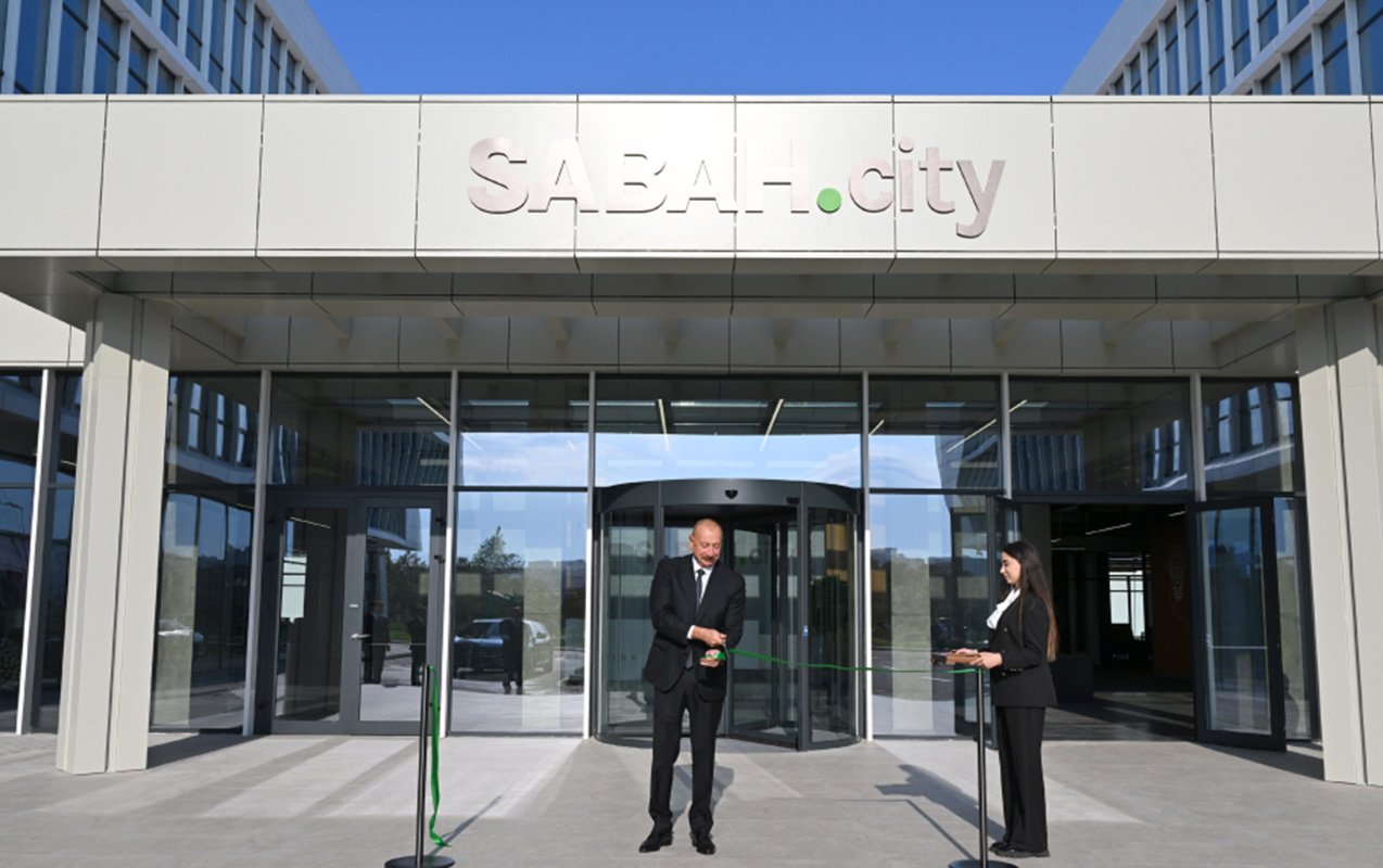 İlham Əliyev “SABAH.city”nin açılışında - Fotolar